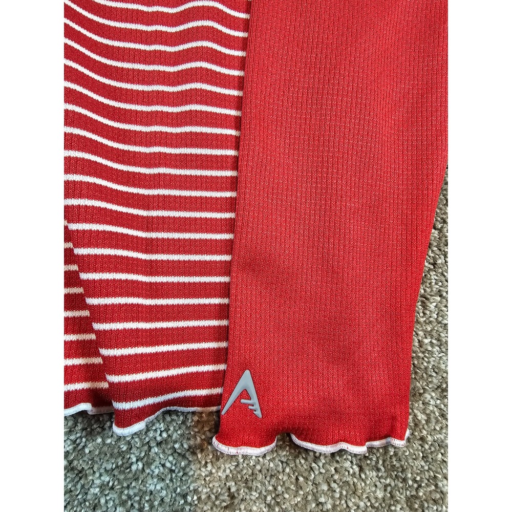 Antigua Philadelphia Phillies Maverick Henley Top Red Striped Long Sleeve M - Picture 4 of 14